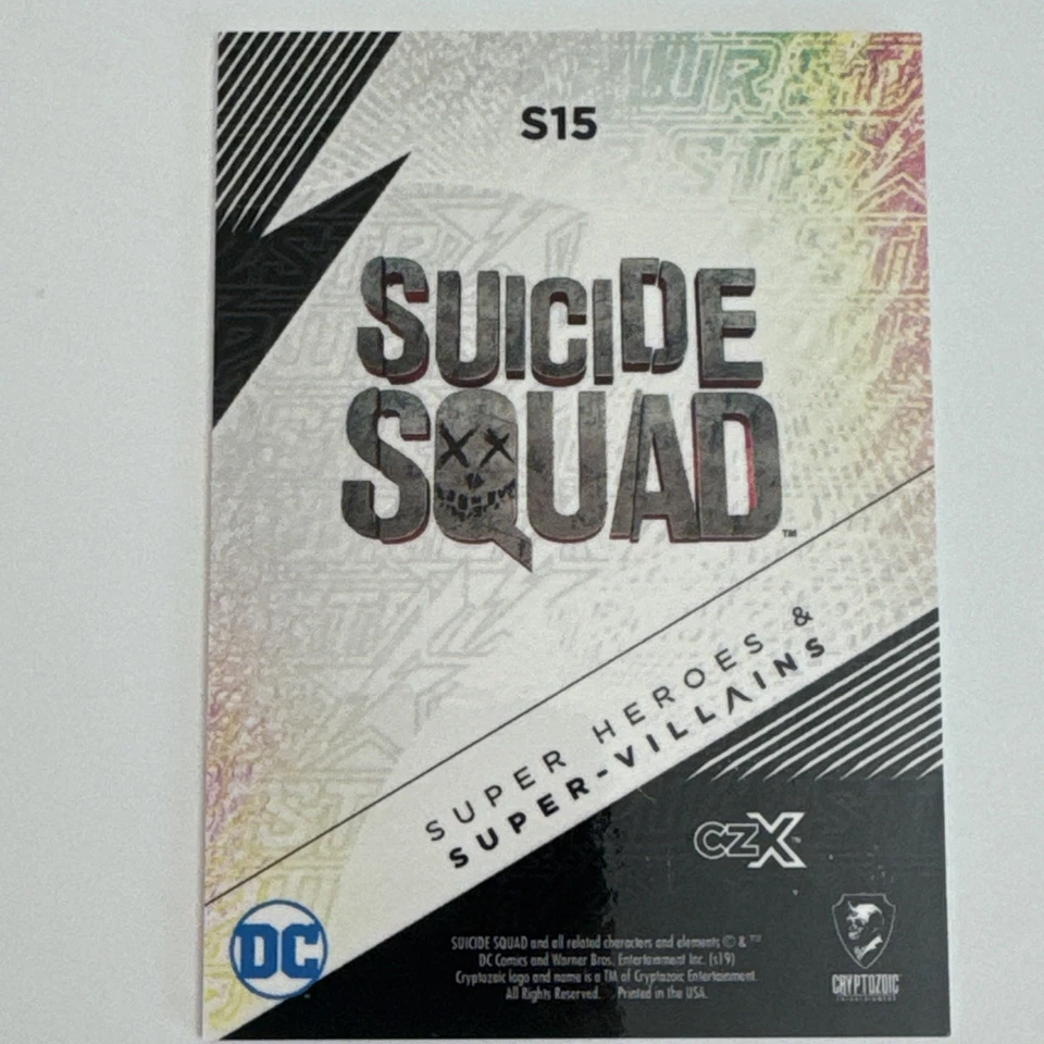 CZX STR PWR Super Heroes & Villains Silver S15 Will Smith as Deadshot SN 31/60 - Image 3 of 3