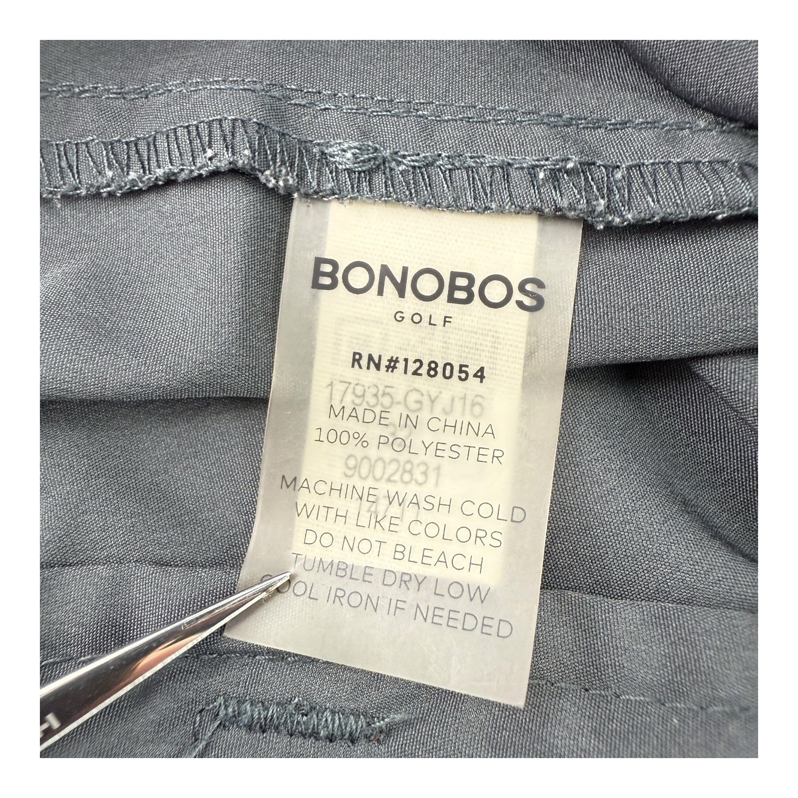 Bonobos Golf Gray Flat Front Polyester Stretch Pe… - image 4