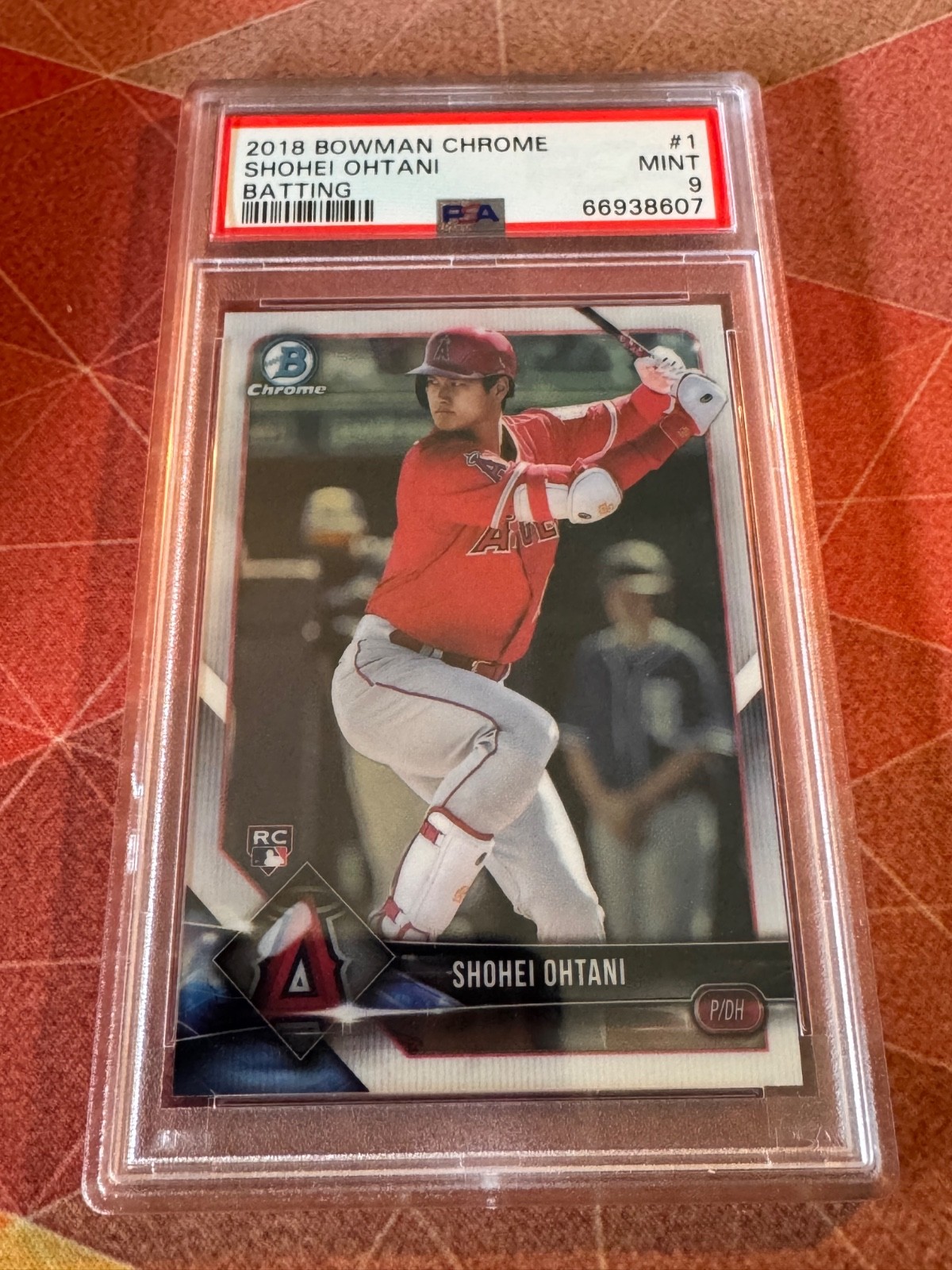 2018 Bowman Chrome #1 Rookie Shohei Ohtani Batting RC PSA 9