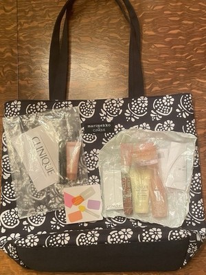 Clinique Marimekko 10pc Mega Lot  Discontinued Bare Pop Lipstick Mascara Tote 