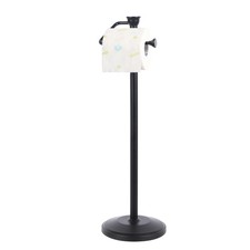 - Free Standing Toilet Paper Holder Stand with Reserve, Bathroom Tissue Dispe...