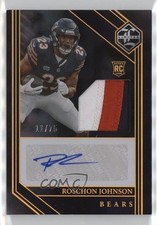 2023 Panini Limited Rookie Gold Spotlight 11/75 Roschon Johnson Patch Auto 16wc