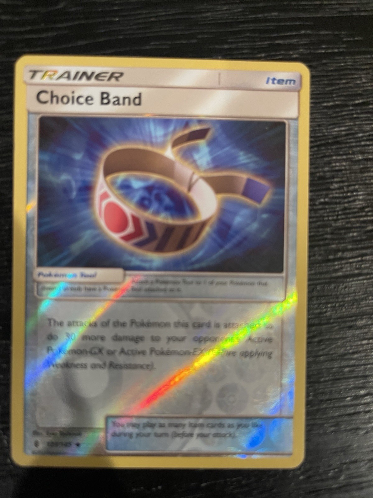 Choice Band 121/145 Holo Trainer-Item Pokémon TCG Card