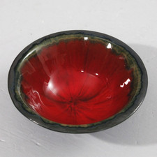 LIFAS Alice Sordet Bonifas Enamel Cut Satin Black & Glossy Red 1950s