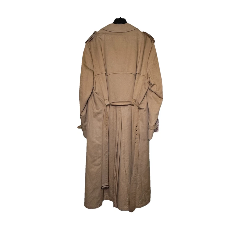 Christian Dior Monsieur Paris NY Trench Coat Mens 42L Belted Wool Liner Vintage - Image 2 of 4