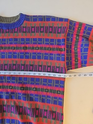 Vintage Rare CHRISTIAN DIOR MONSIEUR Colorful Knit Sweater