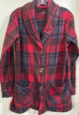 Cuddl Duds Size Small Light Jacket SUPER SOFT like a bathrobe! EUC Fleecy Fluffy