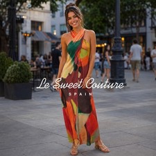 ZARA WOMAN NWT SS26 MULTICOLORED PRINTED MAXI DRESS ALL SIZES 7932/169/330