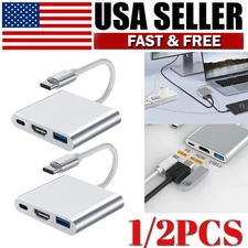 USB Type C to HDMI Adapter Converter For USB-C Tablet Phone HDTV TV Cable 1/2PCS