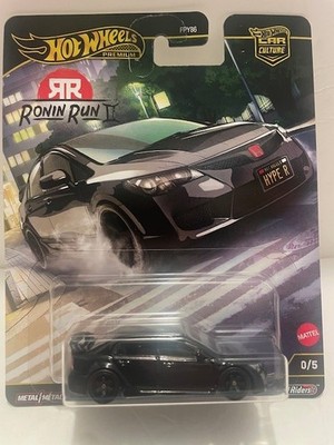 ホットウィール　ローニンラン　HONDA CIVIC TYPE R Hot Wheels Premium '07 Honda Civic Type R White Car Culture Ronin