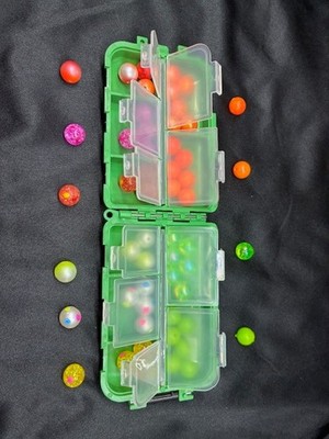 1st Response Lures -Pocket/Travel Steelhead & Trout Float Fishing 10mm Bead Kit.