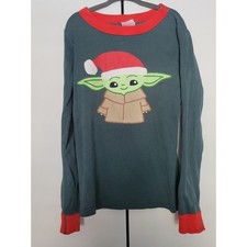 Hanna Andersson PJ TOP baby Yoda star wars size 8y  130 