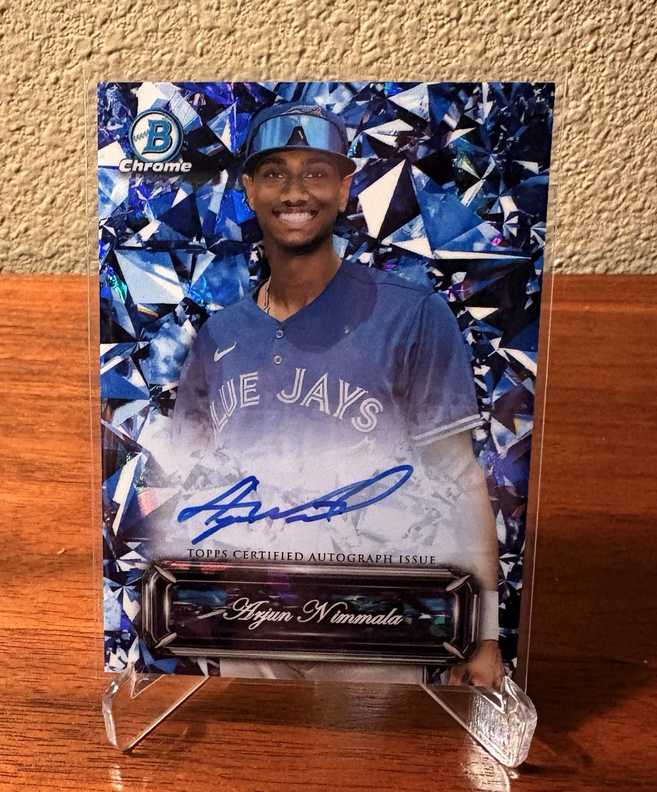 ARJUN NIMMALA 2024 Bowman Chrome Sapphire Selections Refractor Auto