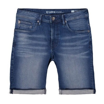 Garcia Herren Jeans Shorts Russo Regular Fit blau 615 8185 dark used