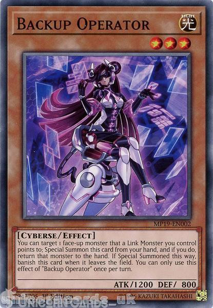 MP19-EN002 Backup Operator Common 1st Edition Mint YuGiOh Card