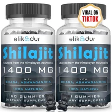 84000 MG Organic Shilajit Gummies with 85+ Trace Minerals Fulvic Acid Shilaji...