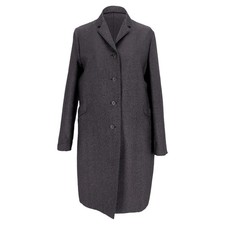 Jil Sander Long Coat In Grey Acetate Female Grey 40