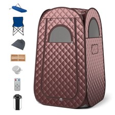 Portable Home Sauna Full Body Steam Sauna Tent w/ 3L Steam Generator