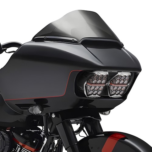 LED Headlight Dual For Harley Road Glide 2015-2024 HI-LO white/amber LED lights - Picture 13 of 21