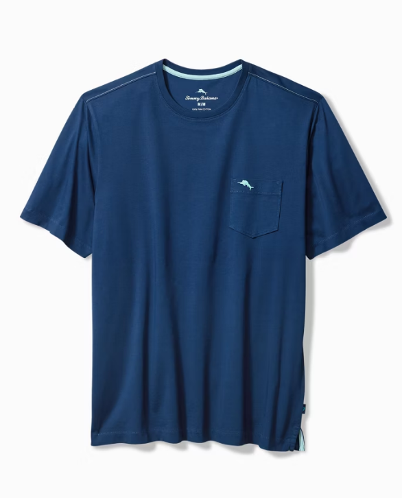 NEW TommyBahama Bali Skyline T-Shirt, Bering Blue