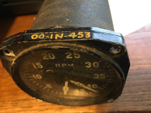AVIATION Airplane Twin Engine RPM Indicator Gauge Instrument OO-IN-453 - Bild 3 von 3