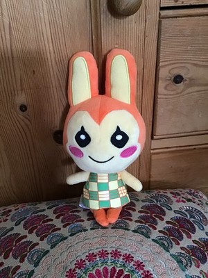 2015 Nintendo San-Ei Co Animal Crossing orangefarbener Hase Kaninchen Plüschtier Kuscheltier 9 Zoll