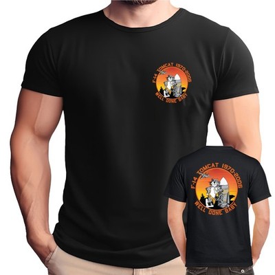 F-14 Tomcat Well Done Baby 1970-2006 Double Sided Adult T-Shirt