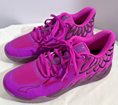 Puma Mens Lamelo Ball MB.01 Lo Disco Purple Mend Basketball Sneakers 378030- 01 | eBay