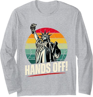 Vintage Colors Resist Resistance Statue Of Liberty Long Sleeve Tshirt
