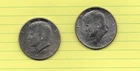 2 1964 Kennedy 90% Silver Half Dollars AU