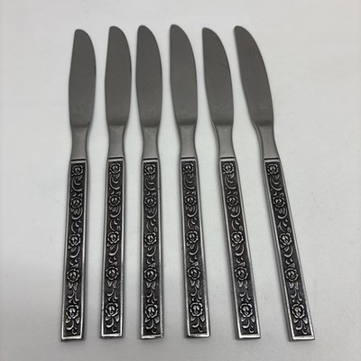 6pcs Nasco COSTELLANO Stainless Japan Butter Knives Lot Of 6