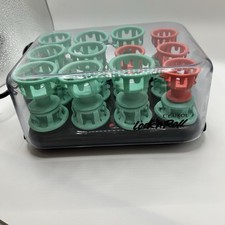 Lock n Roll Rollers Clairol 24 Spoolie Spiral Curlers VTG Pageant tested Hot