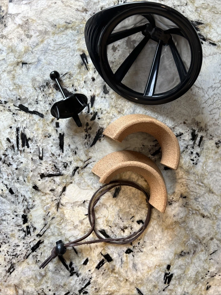 Juego de tapa de cuello de corcho de repuesto para jarra de vidrio Bodem y cesta de filtro Foto 4 de 4