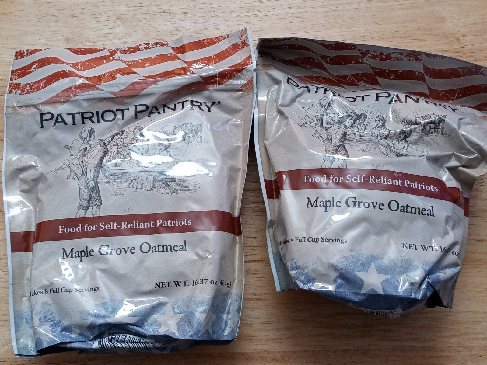 Lot Of 7 PATRIOTS PANTRY Survival Food; 3 72hr Survival Kits & 5 Mixed
