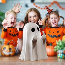 Halloween Ghost Figurine Spooky Resin Finger Statue Ornaments Cute...