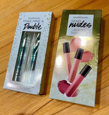 BareMinerals Send Nudes & Make Mine A Double NEU ovp Mascara & liquid lipcolor
