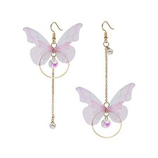 Long Butterfly Chain Tassel Drop Dangle Earrings for Women Butterfly-1