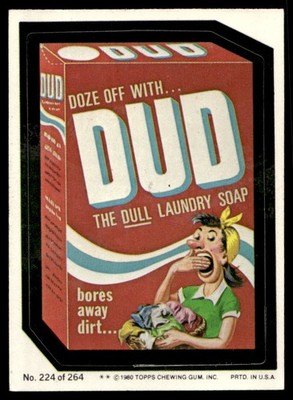 1980 Topps Wacky Packages (4th Series Rerun) #224 Dud Laundry Soap