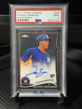2014 Topps Chrome - Rookie Autographs George Springer #GS (AU, RC) PSA 9