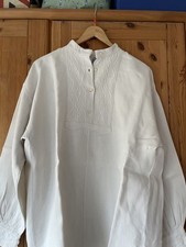 Tracht Country Bluse natur Leinen Muster/Form s. Fotos Marke Amann 44