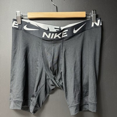 New Men's NIKE  Logo Dri Fit  Polyester Blend Boxer Brief L