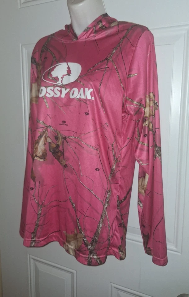 Sudadera con Capucha Mossy Oak Para Mujer Camuflada Manga Larga Silada Elastizada Talla Grande Foto 3 de 4