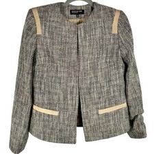 Jones New York Pink Multicolor Tweed Blazer Size 6