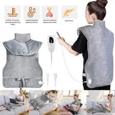 Electric Heat Wrap Heating Pad Neck Shoulder Back Warmer Pain Relief Washable