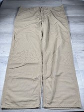 Carhartt FR Pants Mens 50x34 Brown Midweight Canvas Flame Resistant Workwear