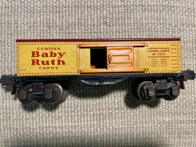 LIONEL LINES Pre-war O Gauge Baby Ruth Candy Car #2679