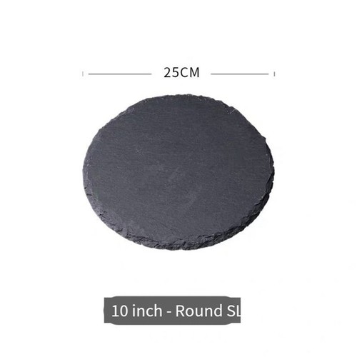 Round Cheese Board, Natural Stone Tray for Serving Cheese,5098 - Picture 6 of 6