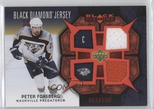 2007-08 Upper Deck Black Diamond Jerseys Dual Ruby 16/100 Peter Forsberg HOF 0a1
