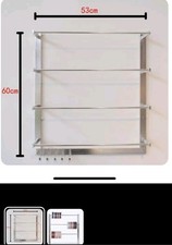 Wall Mounted Wire Spool Storage Rack Ribbon Organizer Tape Holder with 4 Rods 5
