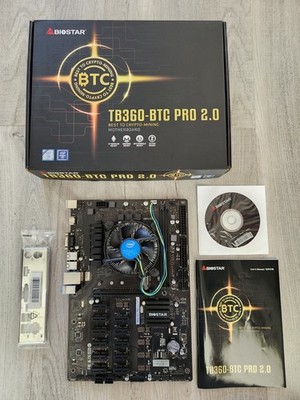 BIOSTAR TB360-BTC PRO 2.0 Mining Motherboard with Intel i3 8100T CPU AND 8GB RAM